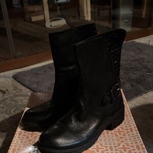 GBG Los Angeles Black Combat Boots